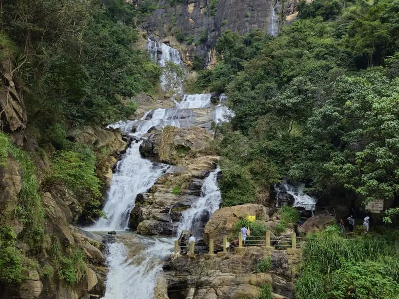 Ravana Falls waterfall near Ella Sri Lanka